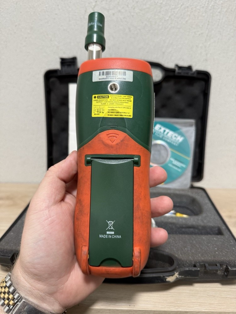 Extech HD500 Infrared Thermometer & Psychrometer untested Read