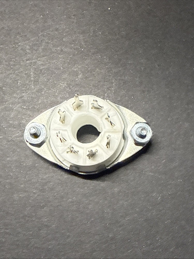 OCTAL ceramic socket 8 PINS with bolts and nuts for 6V6GT 6X5GT 6SK7