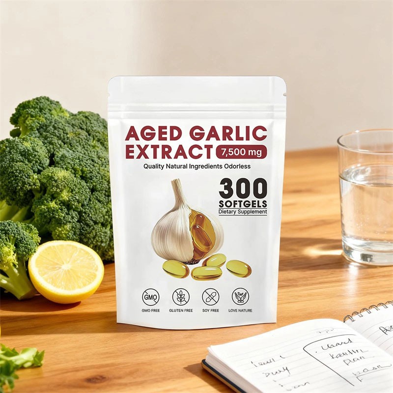 Elare Aged Garlic Extract, 300 Softgels, 7500mg Odorless Heart & Immune USA Hot