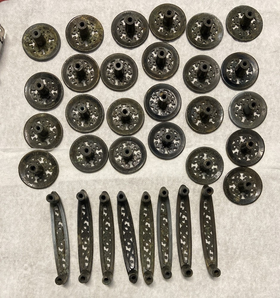 33 Japan Made Vintage Cabinet Knobs Door Pulls Drawer. (C1)