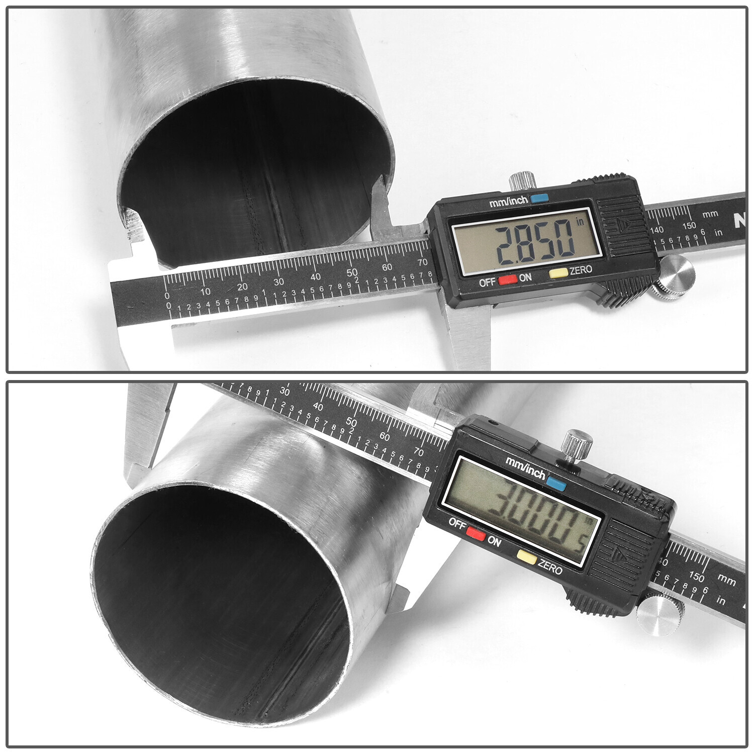 16Pcs 3"OD Stainless Mandrel Bend Straight U-Bend Custom Exhaust Tubing Pipe Kit