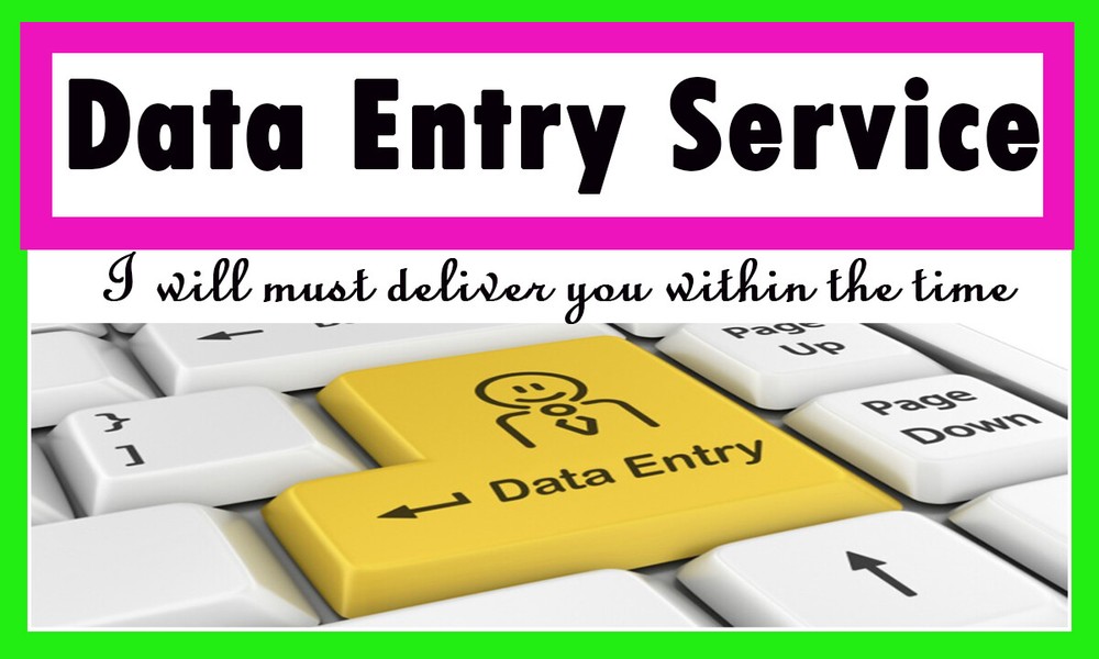 Hire me as a data entry operator - Perfect Data Entry And Web Research