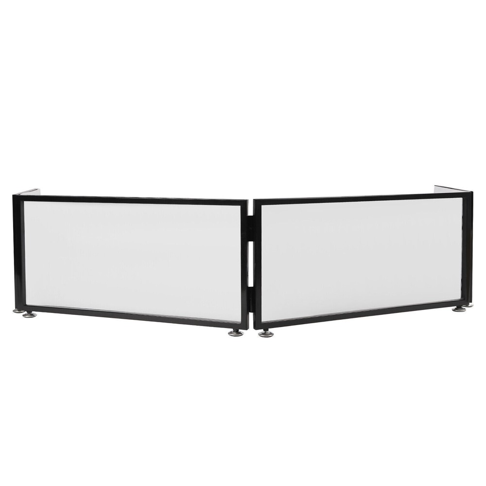 Portable 4-Section Foldable DJ Booth Cover with Projection Screen
