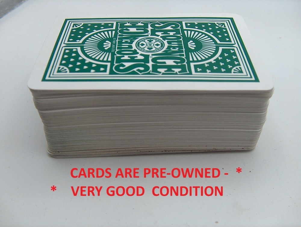 Sequence -  CARDS only from -  SEQUENCE Replacement Game parts