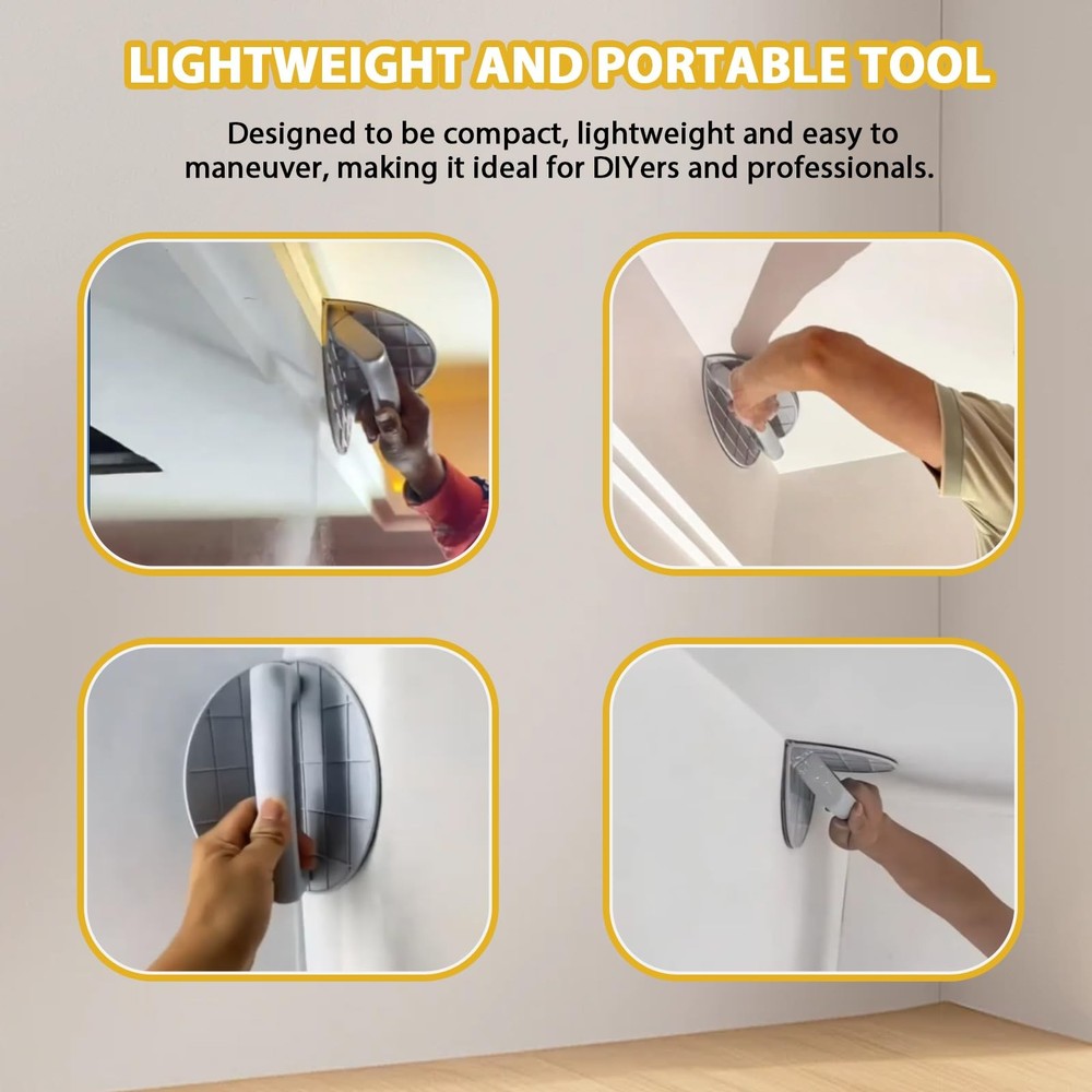 Right Angle Semi-Circular Angle Sanding Tool, Multi-Functional Semi-Round Cor...