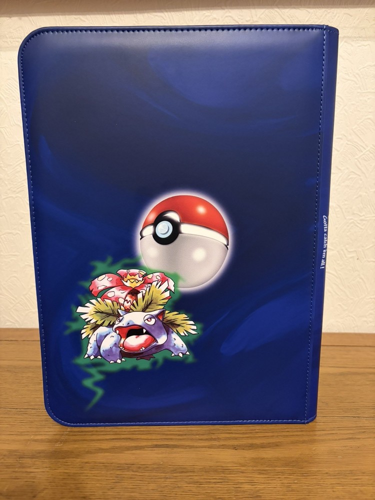 Pokemon base set - Zip Binder 360 spaces Leather - Side Loading