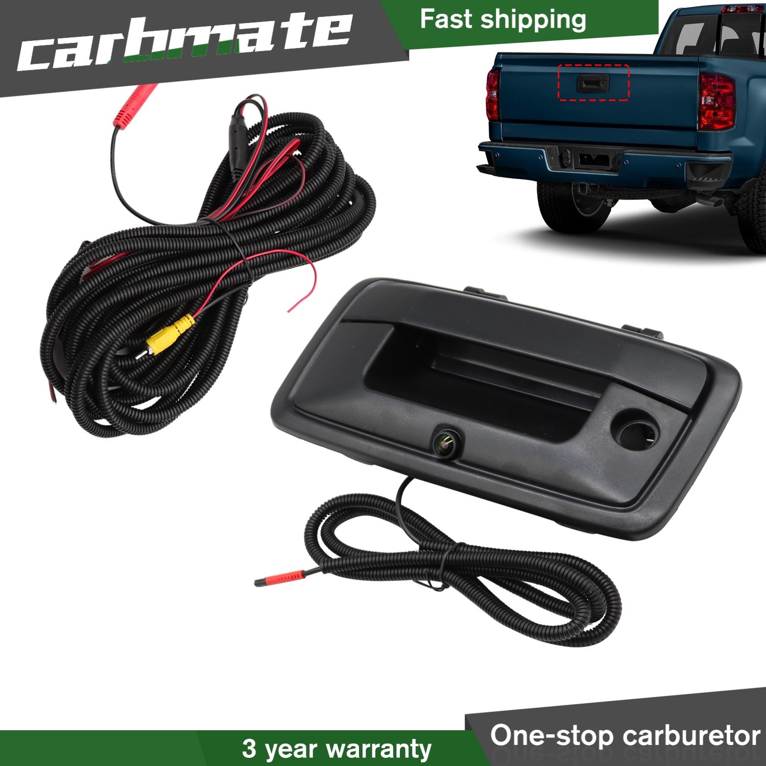 Backup Camera With Tailgate Handle For Chevy Silverado/GMC Sierra 1500 2014-2018