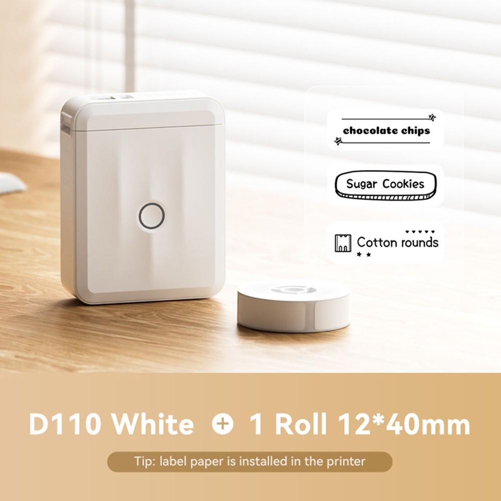 NIIMBOT Label Maker Machine with Tape D110-M Label Makers Portable Bluetooth