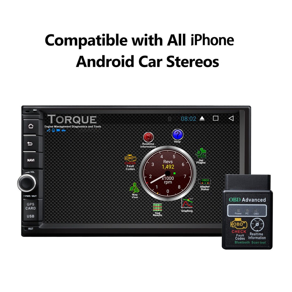 2022 For PC Android iOS OBD2 Car Bluetooth Scanner Code Reader ELM 327 Read