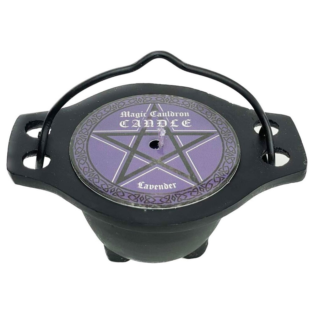 Lavender Scented Candle in Cauldron