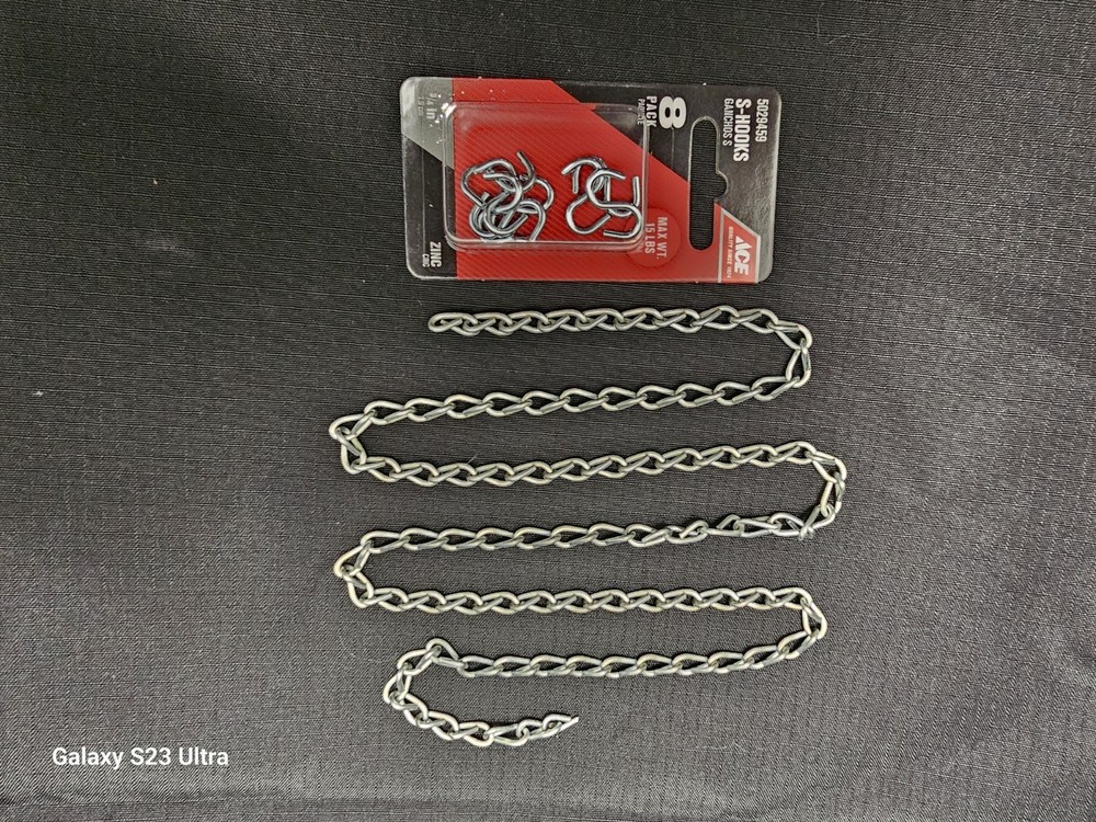 Hanging Chain For Decorative Glass Panel
