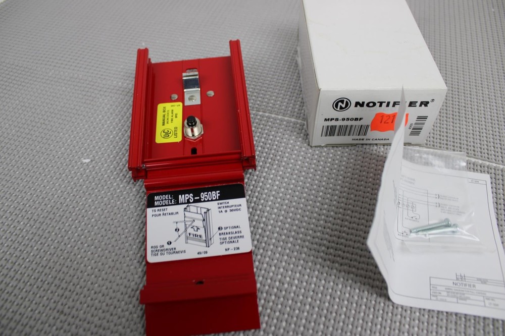 Fire-Lite MPS-950BF Series Single-Stage Non-Coded Manual Fire Alarm Pull Station
