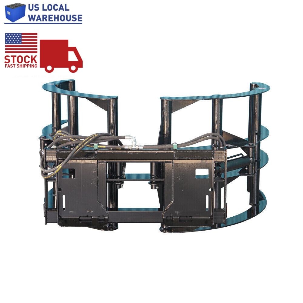 Fast arrival Attachments Skid Steer Round Hay Bale Grapple