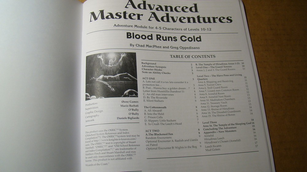MODULE - BLOOD RUNS COLD *NM/MT 9.8* DUNGEONS DRAGONS - ADVANCED OLD SCHOOL