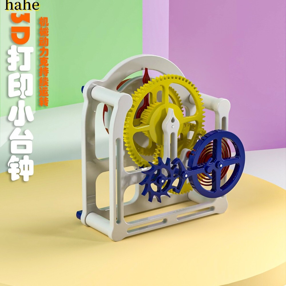 Escapement Structure Imitation Clock Movement 3D Printed Handicraft Model