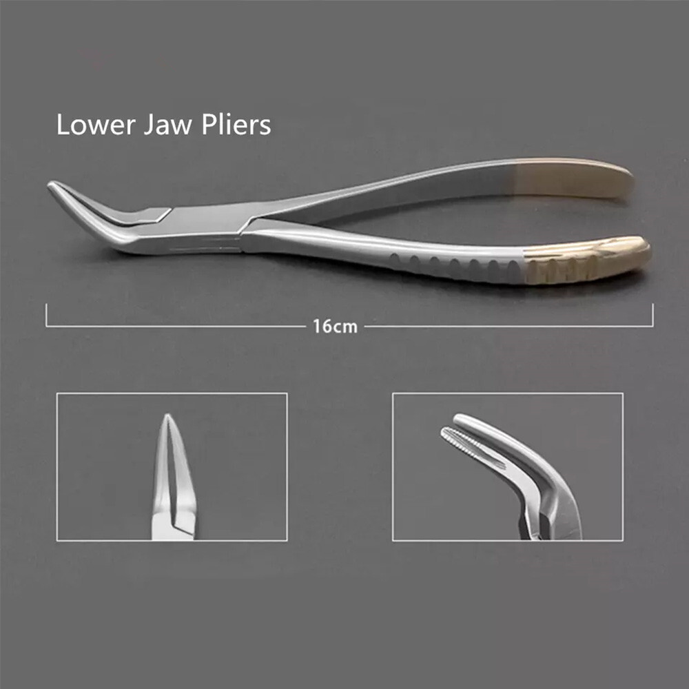 Dental Surgical Upper Root Tip Extraction Pliers Residual Tweezers Tooth Forceps