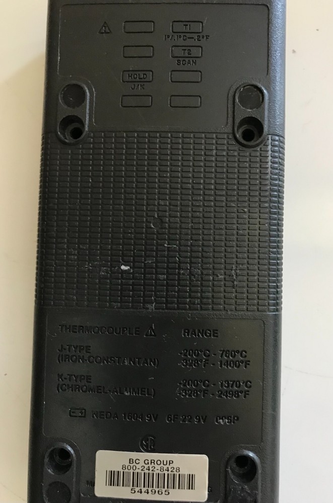Fluke 52 K/J thermometer