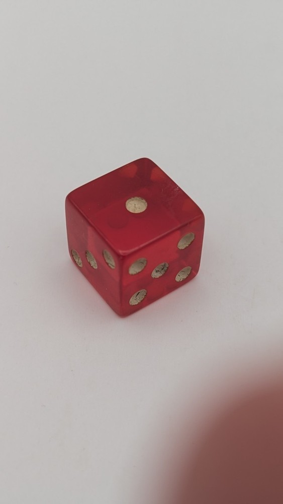 Vintage Cherry Translucent Bakelite Dice