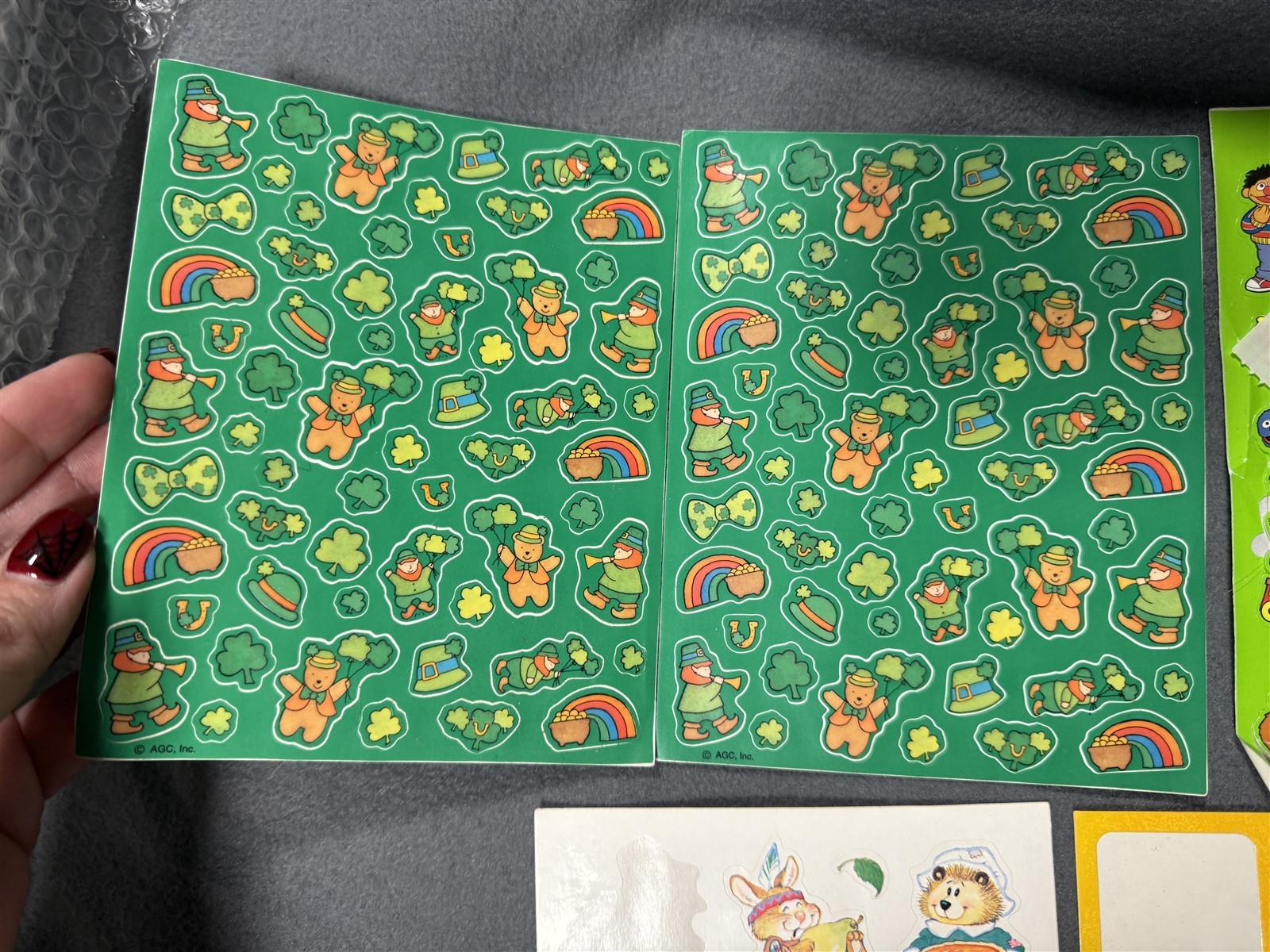 #1 VINTAGE LOT OF STICKERS 80'S 90'S STICKER SHEET LOT OF 15