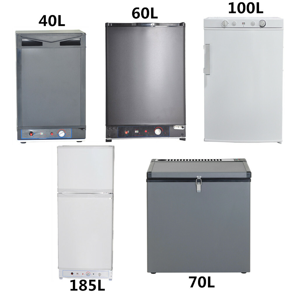 Propane Fridge Gas Refrigerator Car 12V/110V/LPG Motorhome Campervan RV Fridge