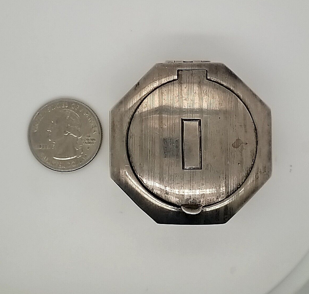 Sterling Silver Compact/Rouge Case with Mirror