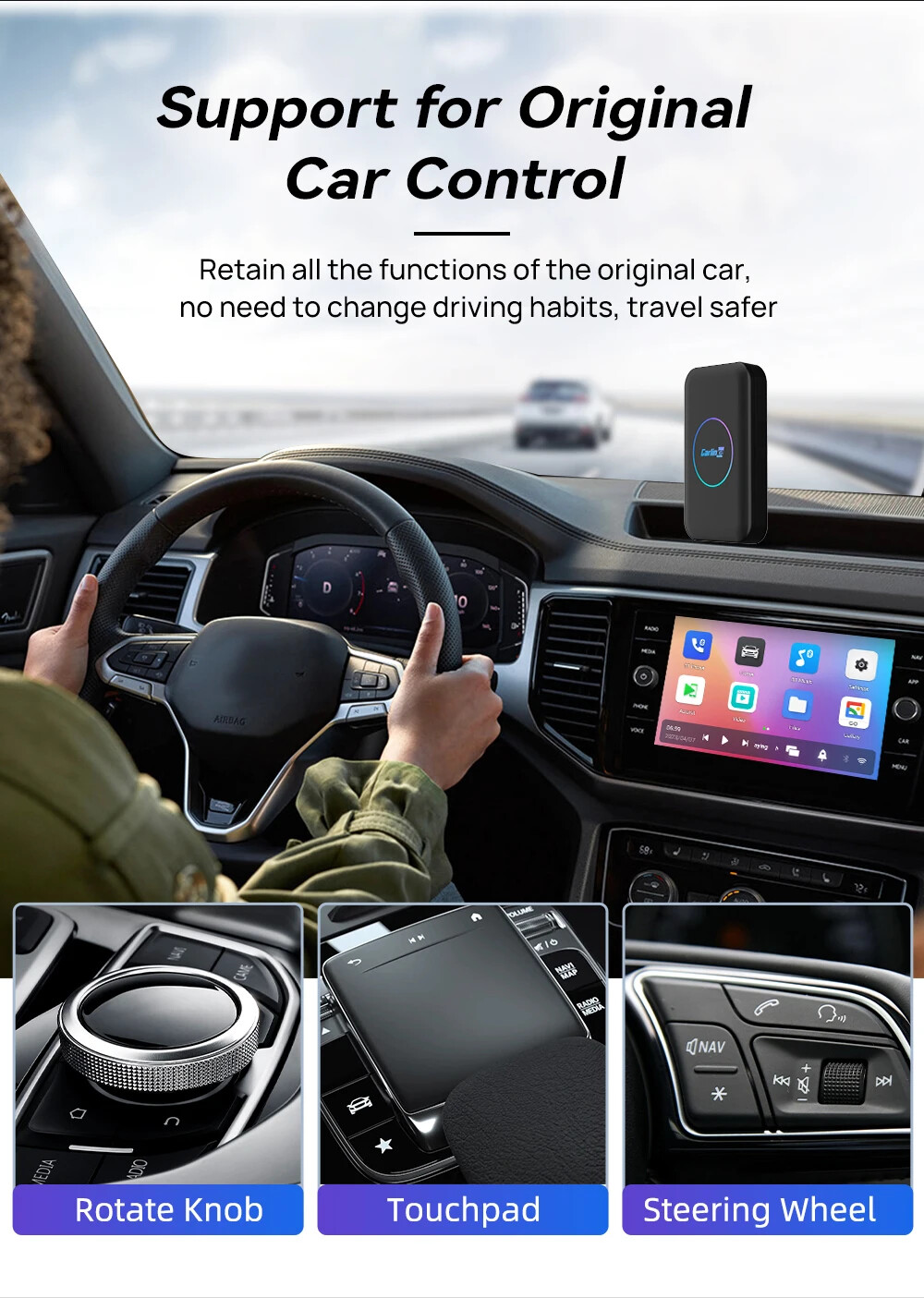 2024 CarlinKit Car Android Smart TV Ai Box Wireless CarPlay Android Auto Adapter