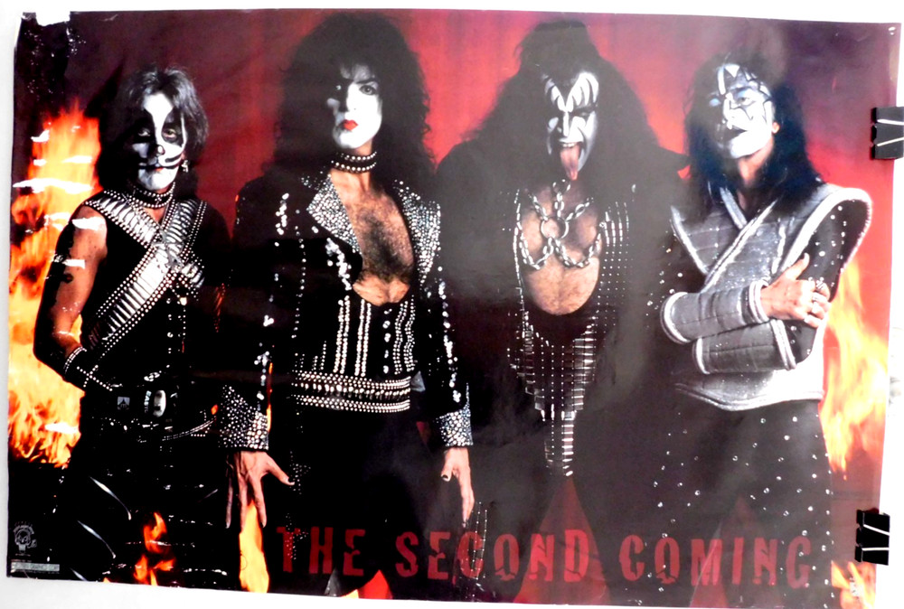 KISS The Second Coming SONY 1996 POSTER ACE FREHLEY, PETER CRISS,GENE BRC-Y