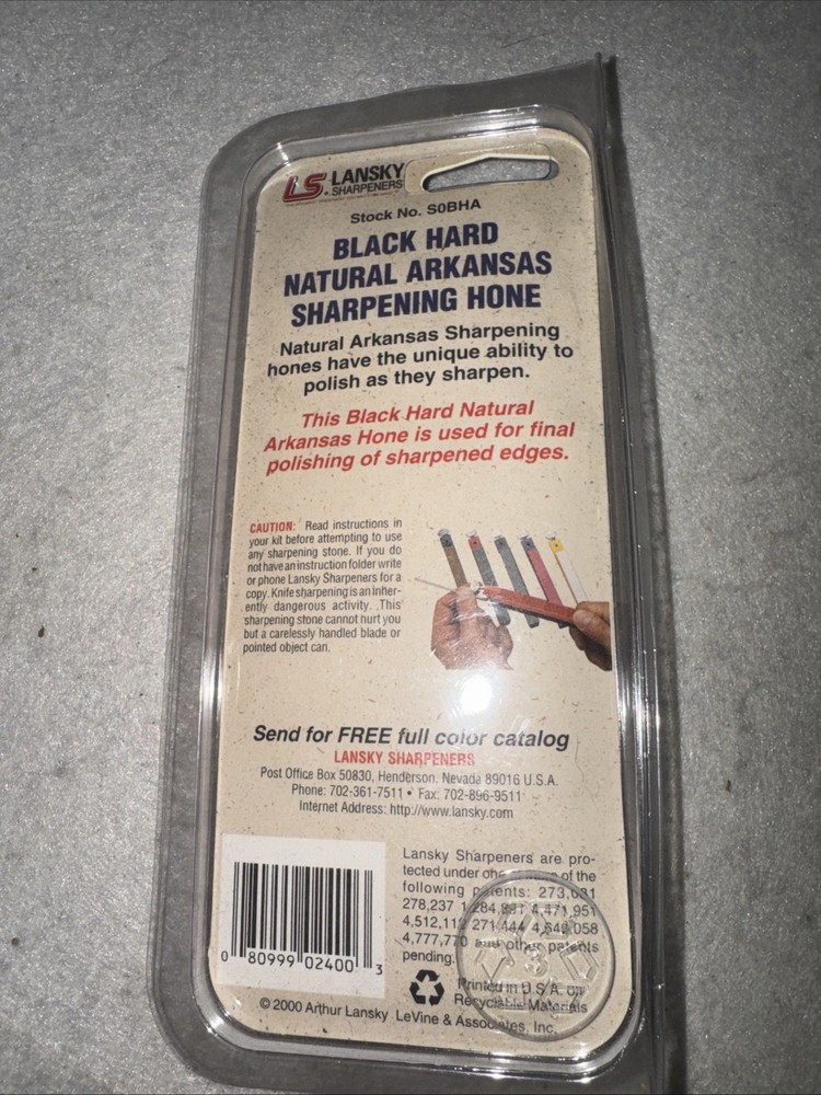 Lansky Sharpening Hone Extra Course Grit Knife Sharpener Stone NEW