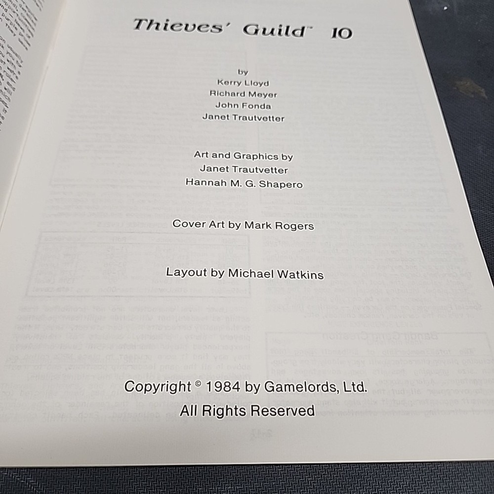 THIEVES' GUILD 10 DUNGEONS DRAGONS 1981 MODULES
