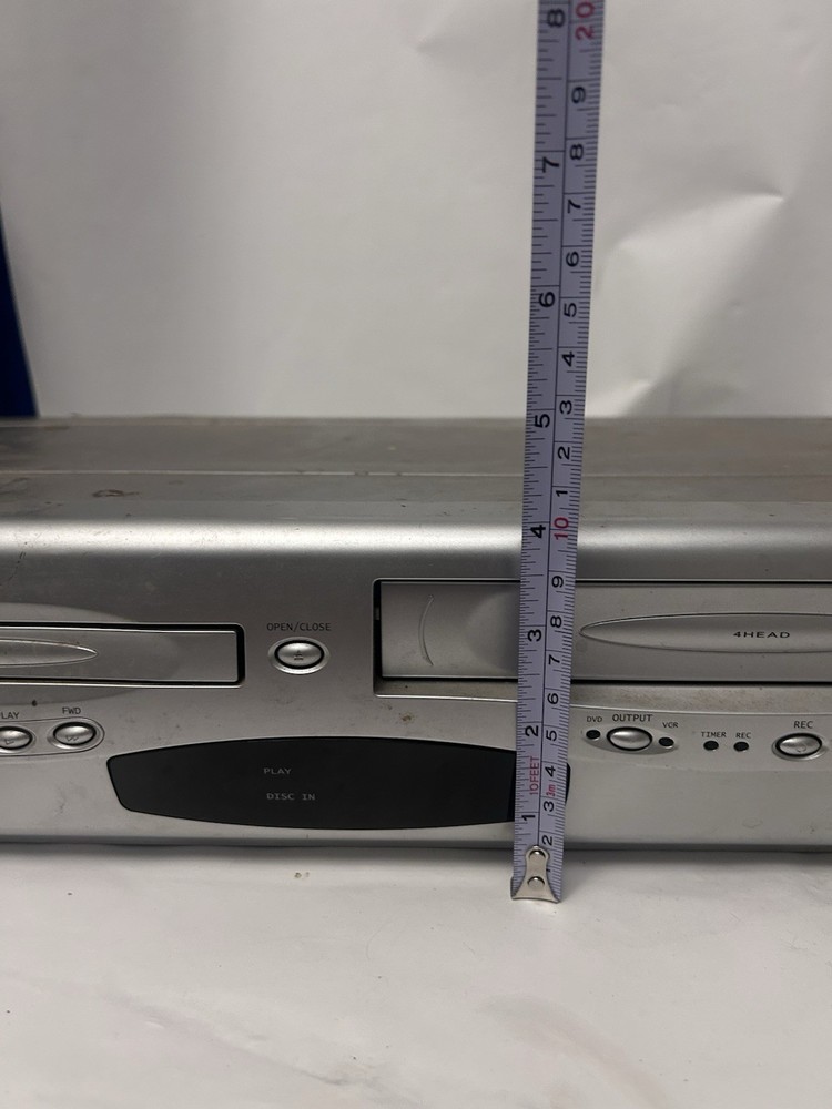 Emerson DVD/VHS play unk if working, no cords/remote with