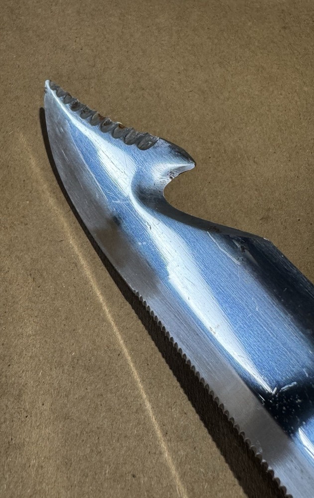 SunFish Hi-Cut Scuba Diving Knife with Sheath - Sharp Hooked Dagger Blade