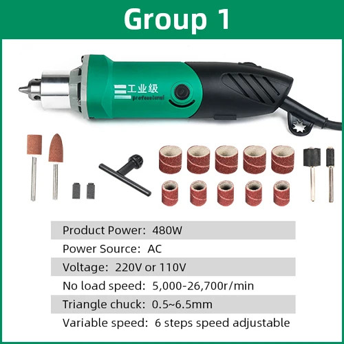 Variable Speed Dremel 480W Electric Drill Electric Grinder Engraver Grinding