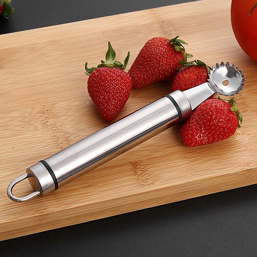 Stainless Steel Strawberry Huller and Tomato Stem Corer Tool Multi-Function Stai