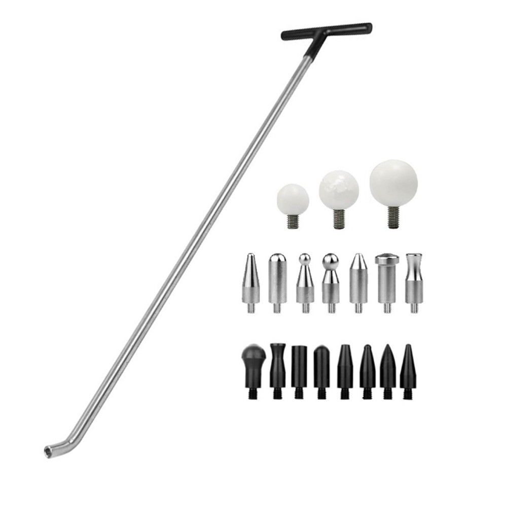 19PCS Dent Puller Kit Paintless Auto Body Dent Repair Tool Rods Kit