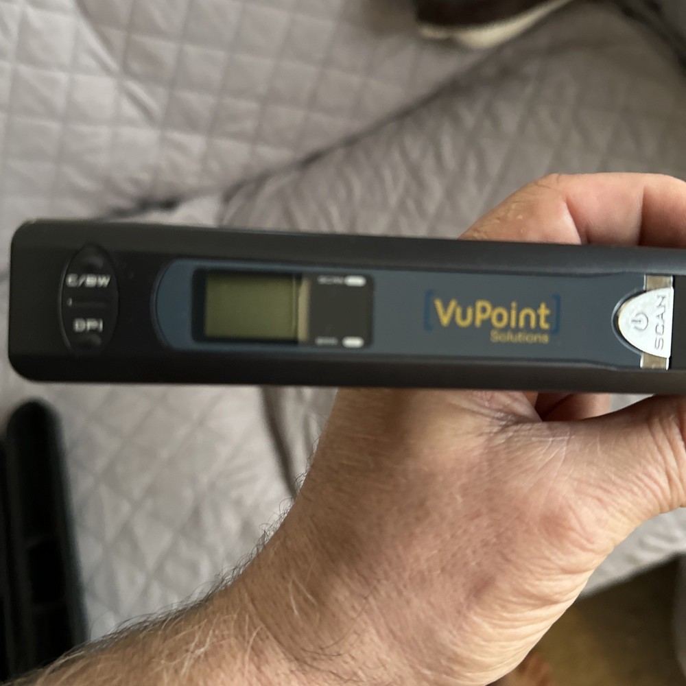 VuPoint Magic Wand Portable Handheld Scanner PDS-ST415 600 DPI microSD USB Used
