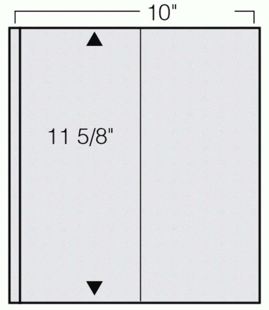 Black Garant Stock Page Per 5-US Plate Strips