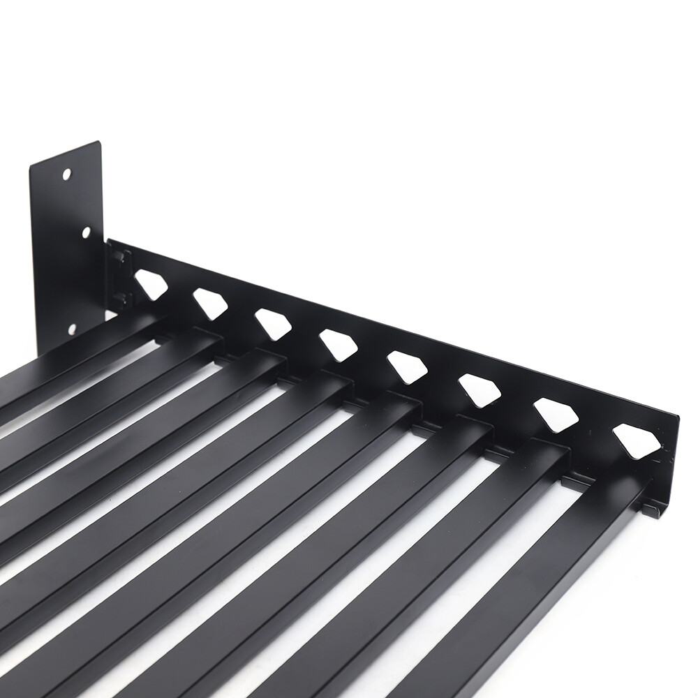 Microwave Oven Bracket Shelf Kitchen Holder Storage Rack Wall Mount with 4 Hooks