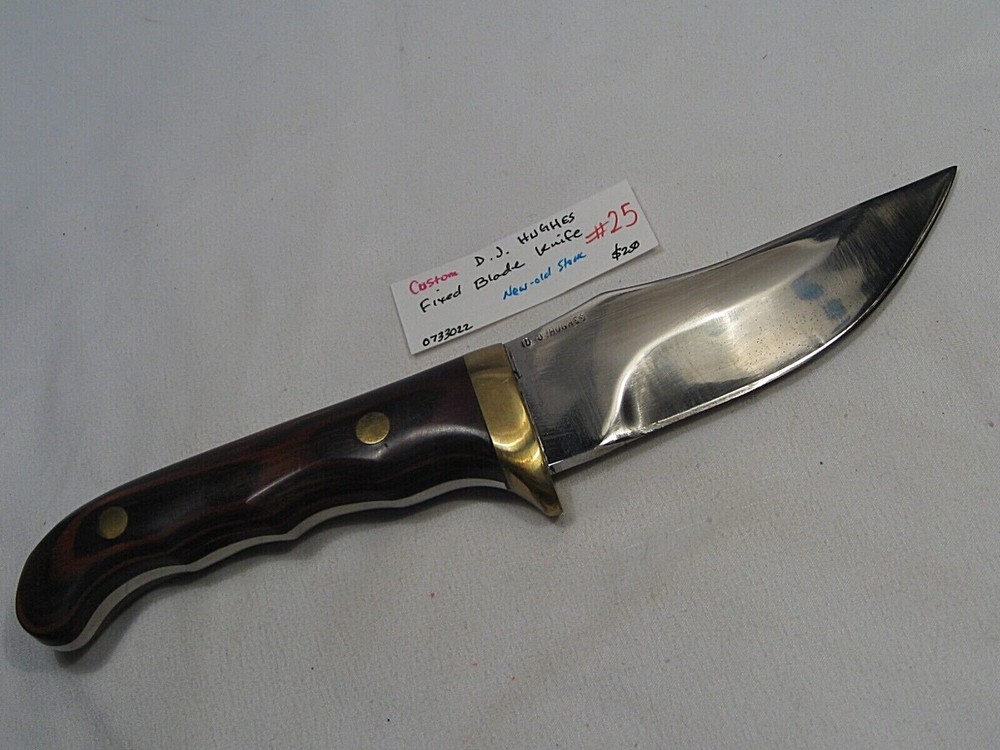 CUSTOM D.J. HUGHES Fixed Blade Knife.  #25
