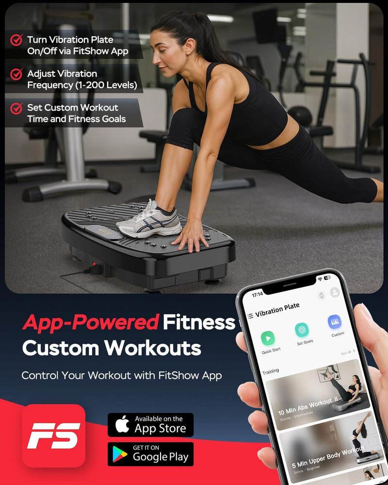 Vibration Plate Exercise Machine, Vibrating Plate Platform for Lymphatic Drainag