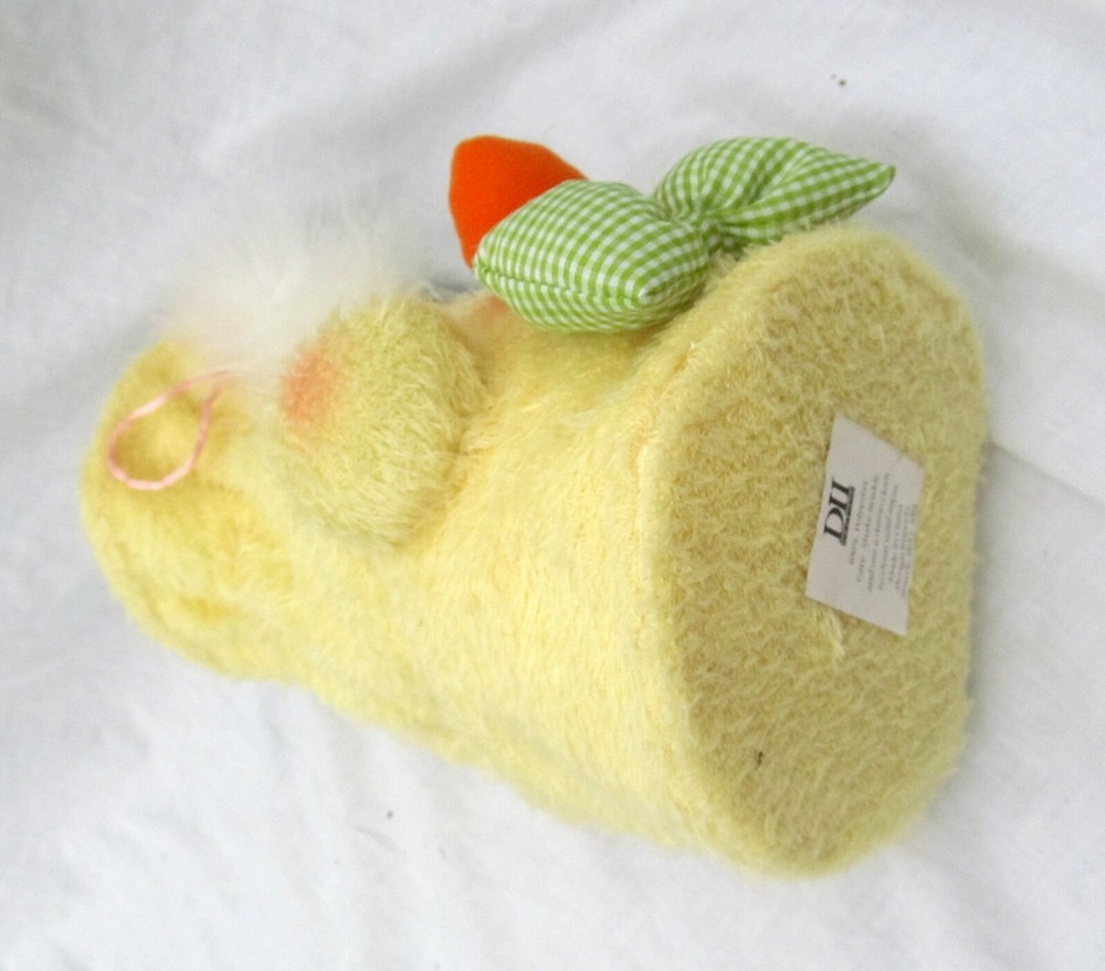 Spring Easter Chick Plush Bag Container & Kitchen Towel Set Dish Hand Tea Cloth