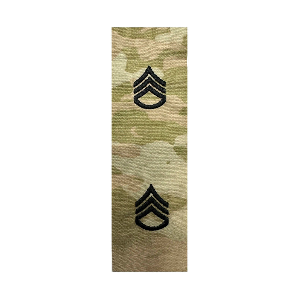 U.S. Army OCP Sew On Rank For Cap Only - E6 Staff Sergeant (Pair)