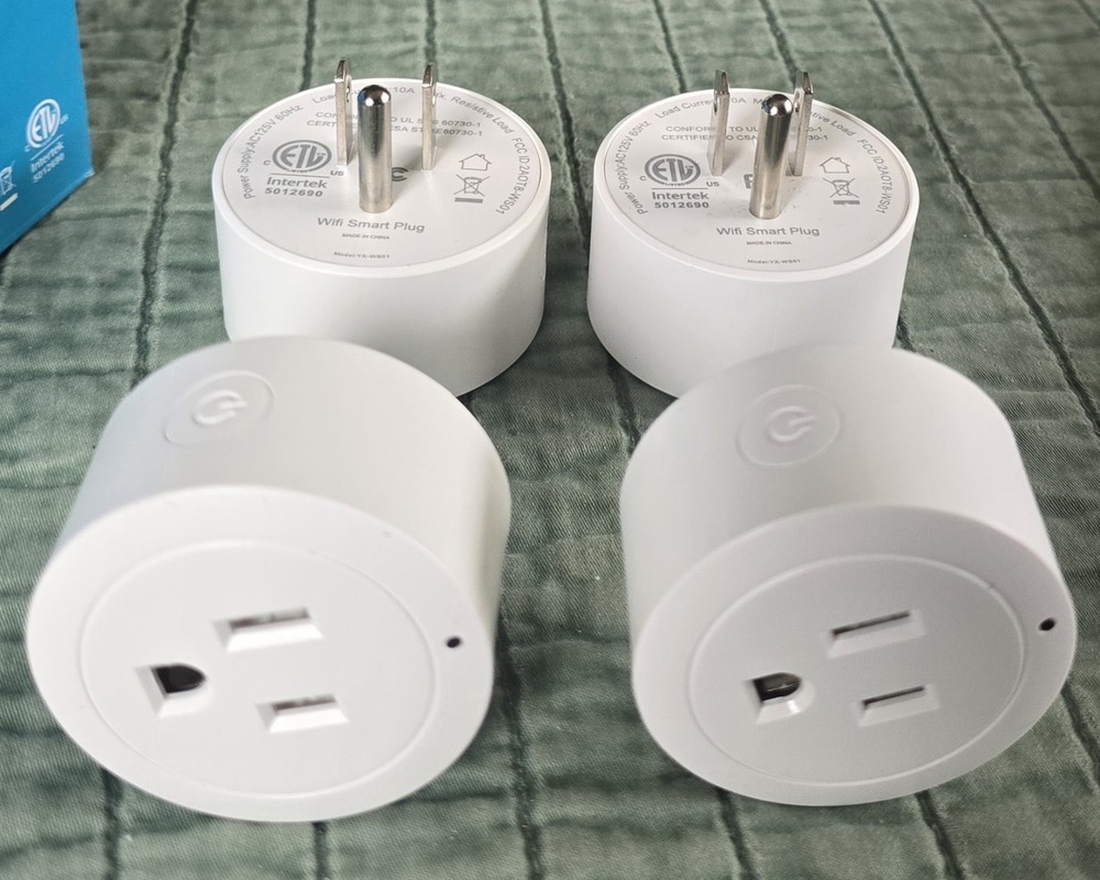 Intertek 4Pack WiFi Smart Plug Socket Outlet ControlAlexa Google YX-WS01 2.4 G