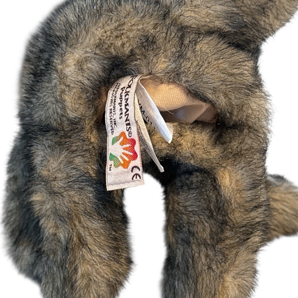 Folkmanis Small Coyote Hand Puppet, 9"