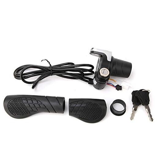 36V E Grip Throttle with LCD Display and Key Lock, Universal Fit Easy Install