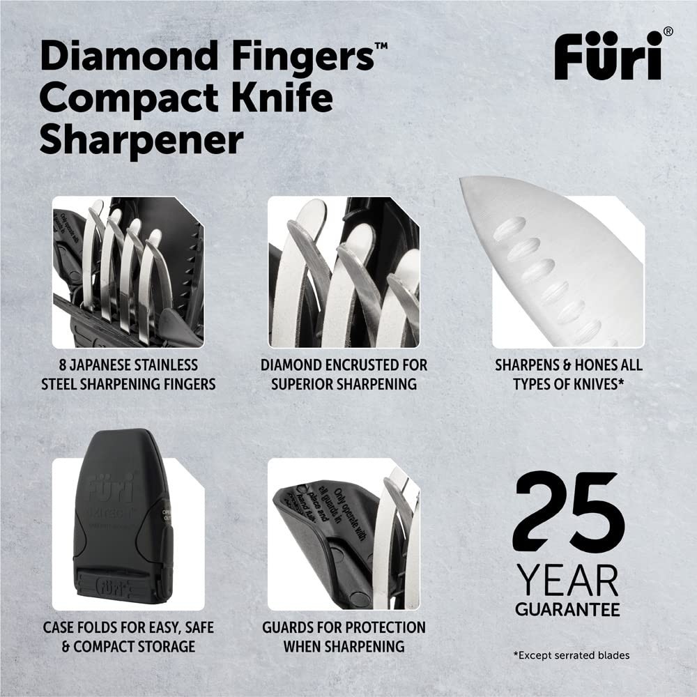 Furi FUR626 Ozitech Diamond Fingers Pro Knife Sharpener