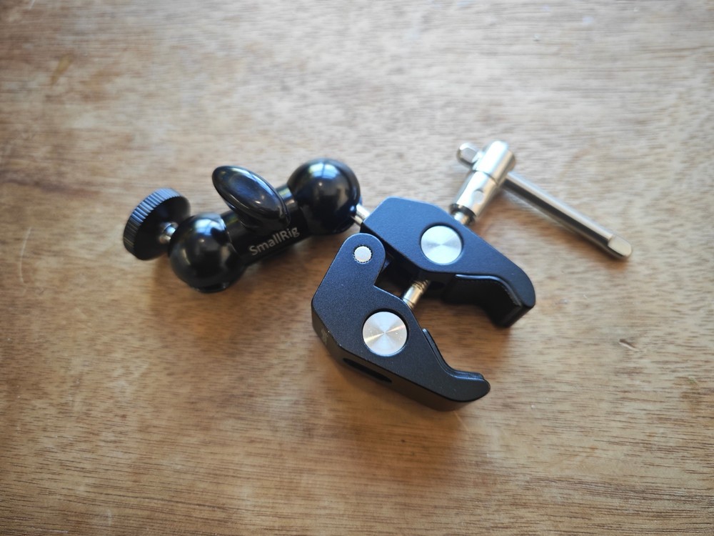 SmallRig Multifunction Double Ballhead with Clamp / 1/4" Screw