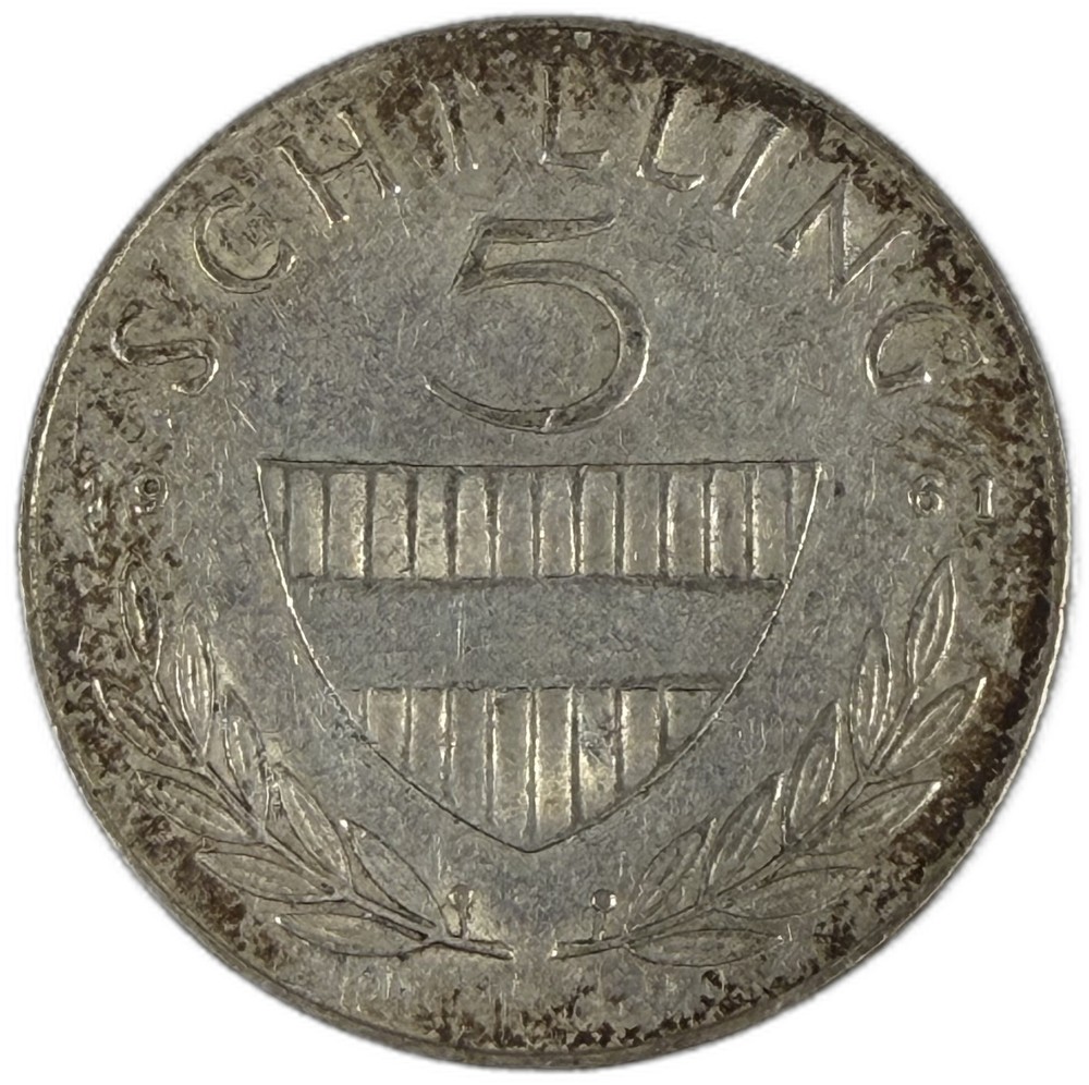 Austria - 5 Schilling - 1961 - KM#2889 - J