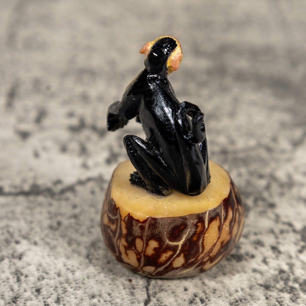 White Face Monkey Tagua Carving