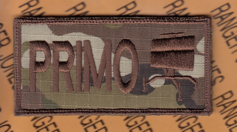 USAF Air Force PRIMO Mobile Cmd Control Duty Identifier Tab ~3.5" Hook patch c/e