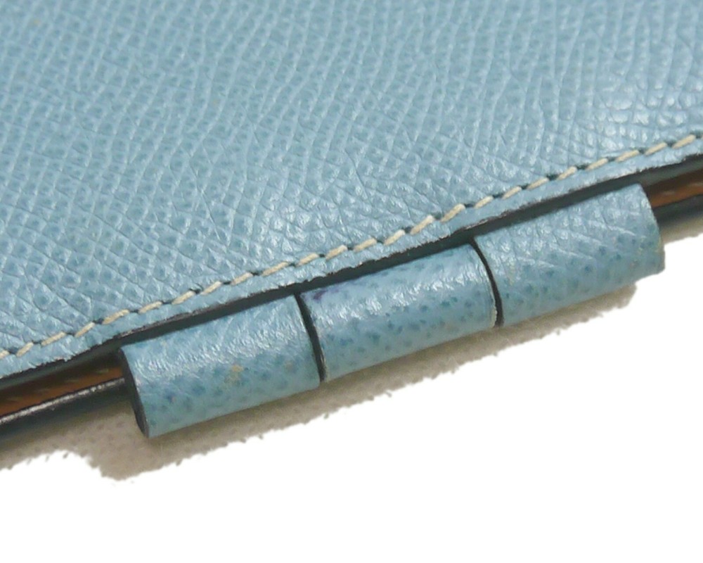 Authentic HERMES Notebook agenda Leather #8411